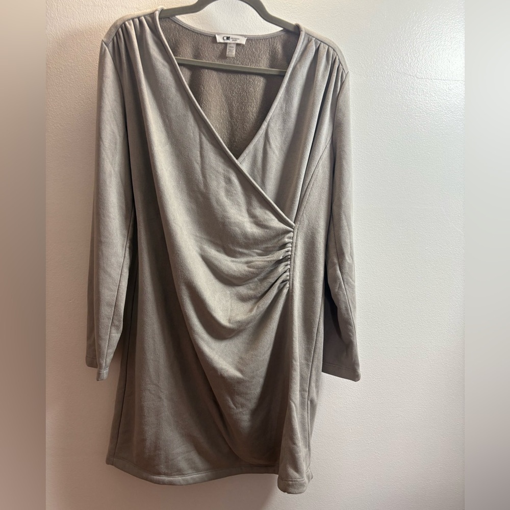 NWOT Cable & Gauge Faux Suede Mini Dress L